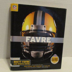NFL Brett Favre Book Green Bay Packers Black White Green Yellow DVD Book